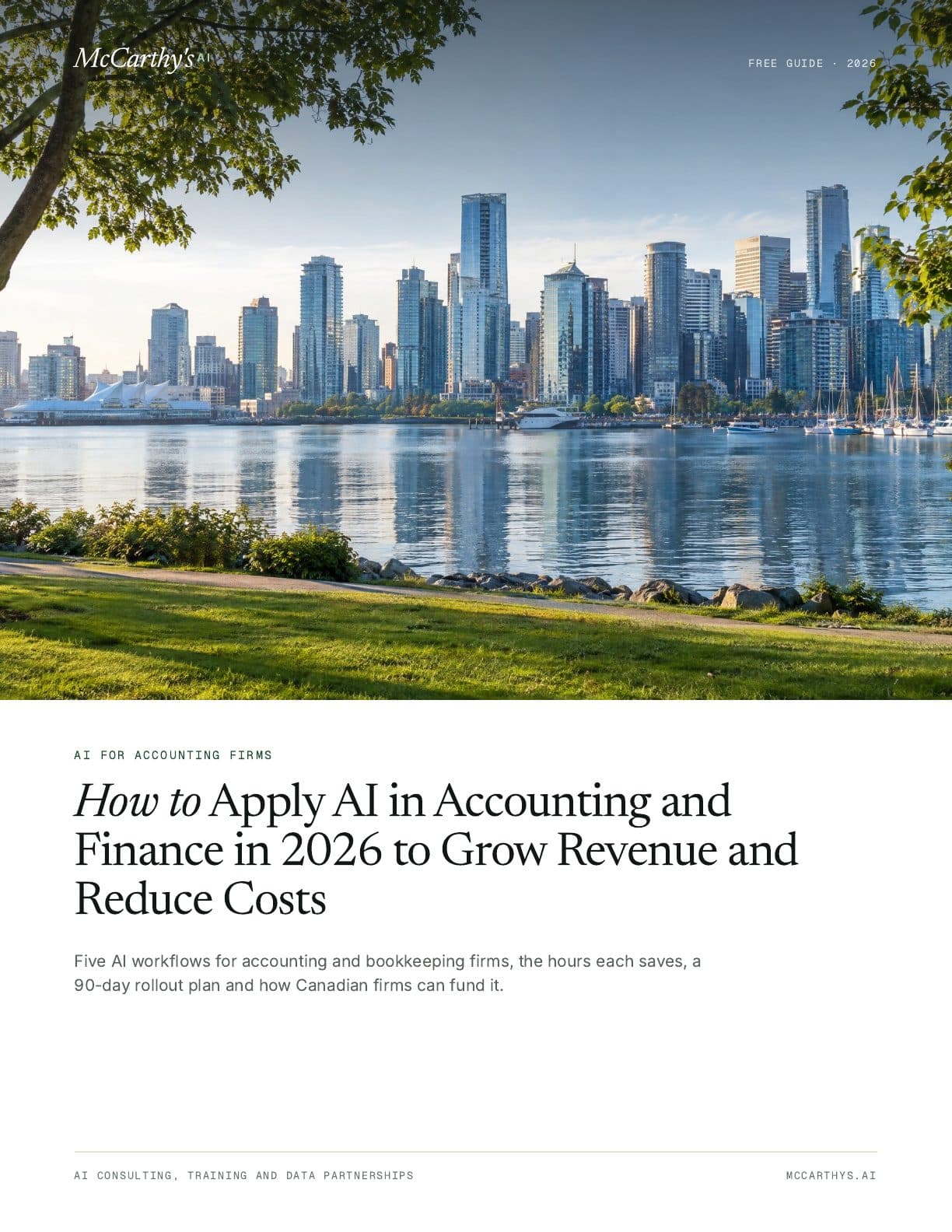 Cover of How to Apply AI in Accounting and Finance in 2026 to Grow Revenue and Reduce Costs