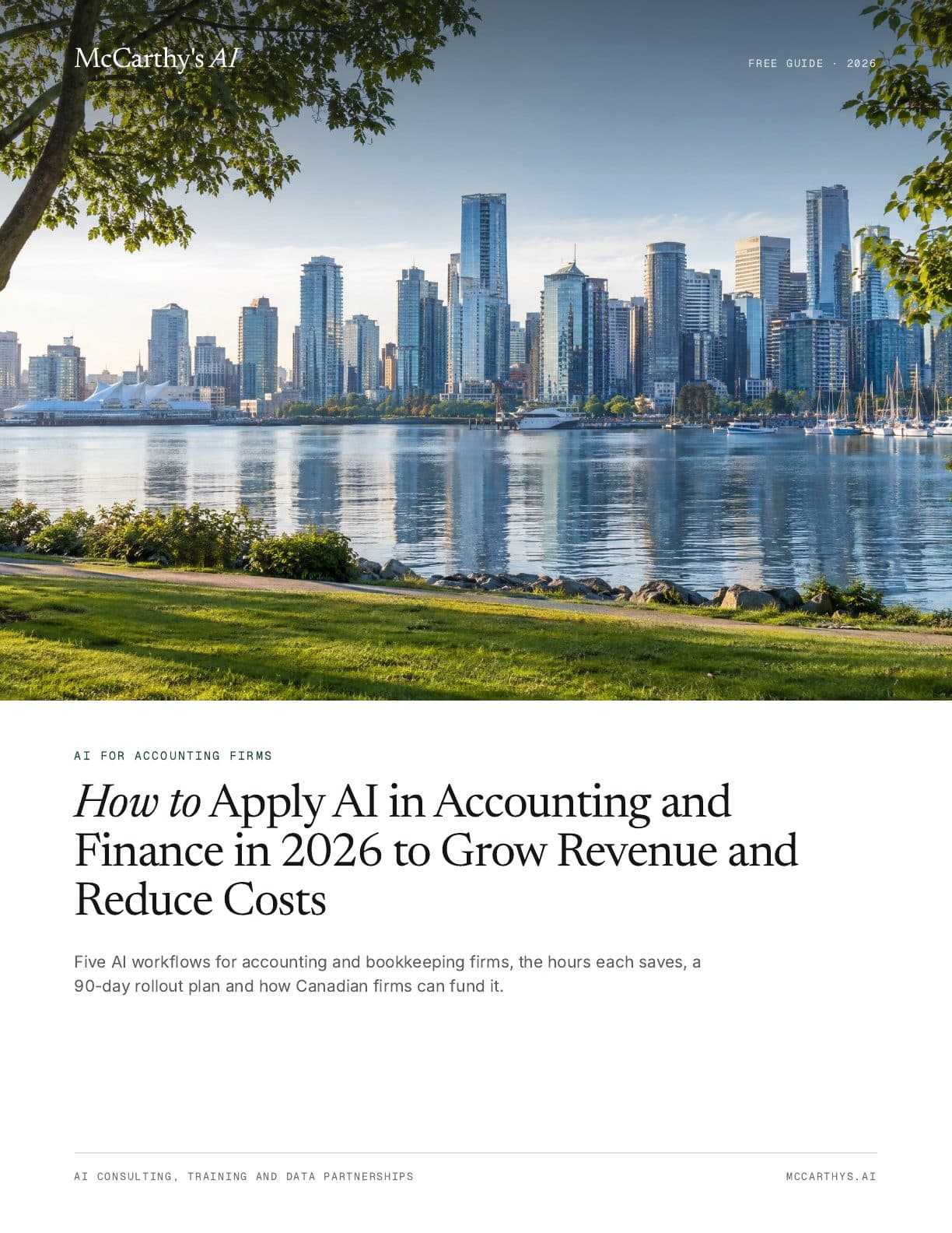 Cover of How to Apply AI in Accounting and Finance in 2026 to Grow Revenue and Reduce Costs