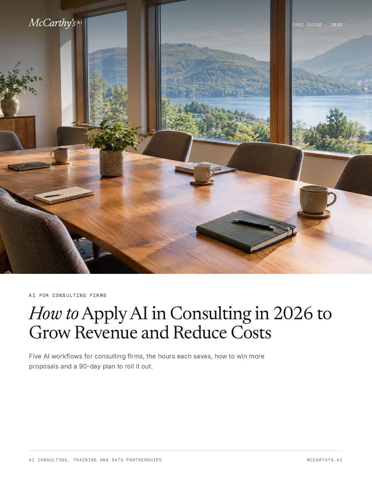 Cover of How to Apply AI in Consulting in 2026 to Grow Revenue and Reduce Costs