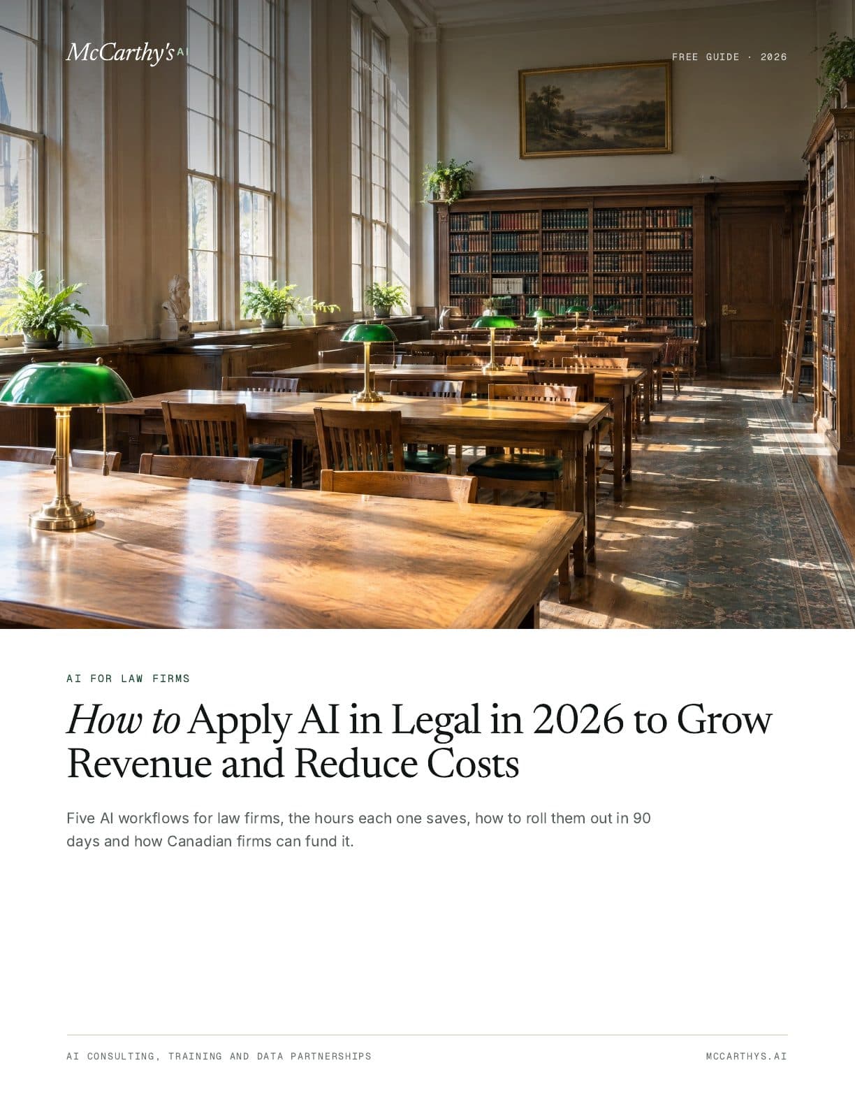 Cover of How to Apply AI in Legal in 2026 to Grow Revenue and Reduce Costs