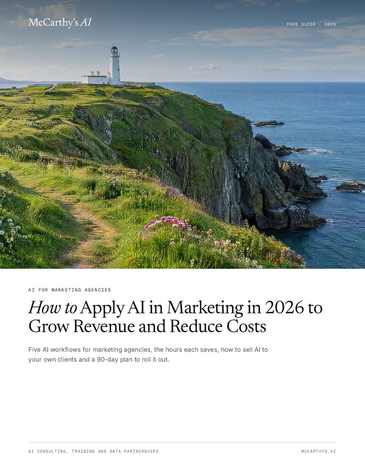 Cover of How to Apply AI in Marketing in 2026 to Grow Revenue and Reduce Costs