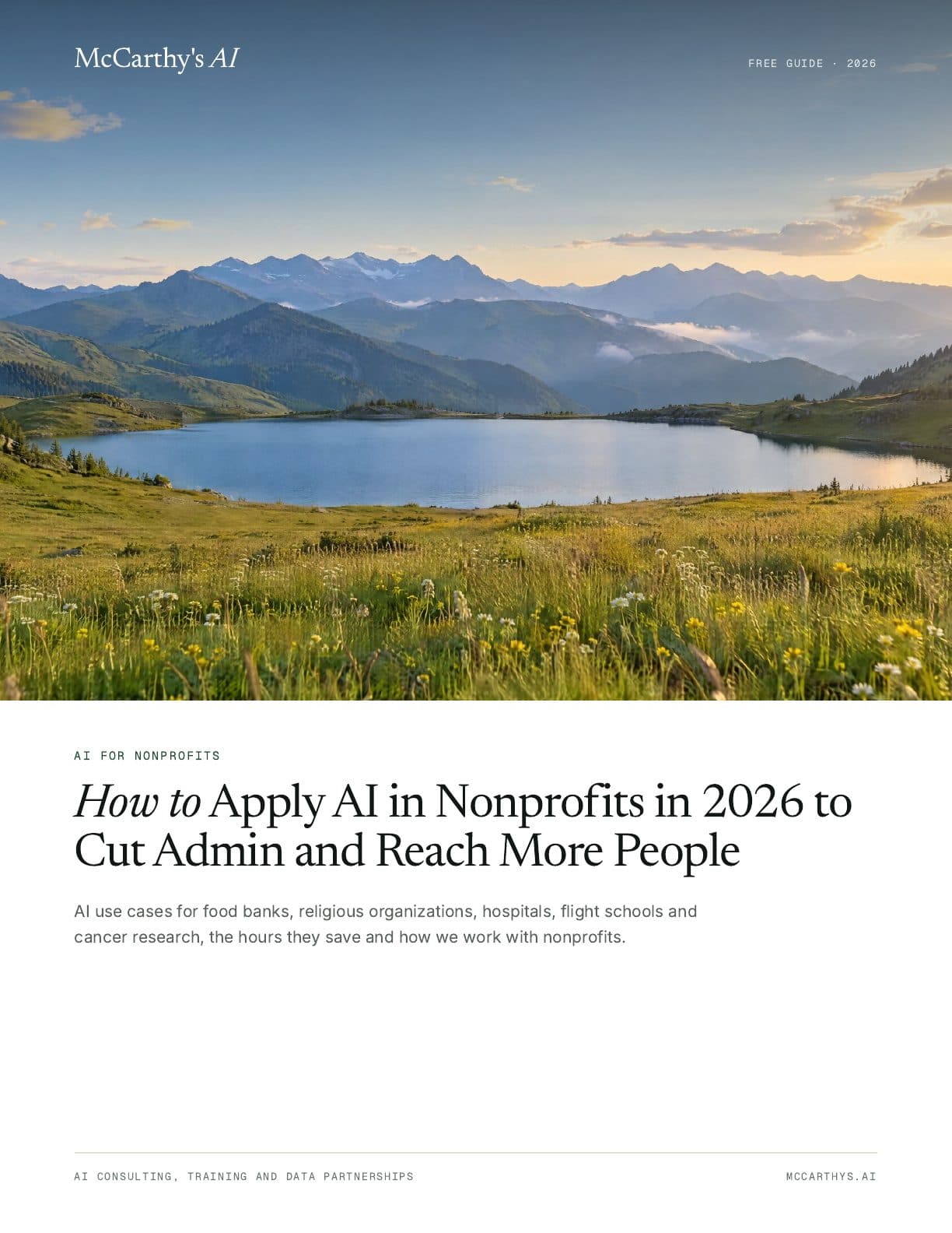 Cover of How to Apply AI in Nonprofits in 2026 to Cut Admin and Reach More People