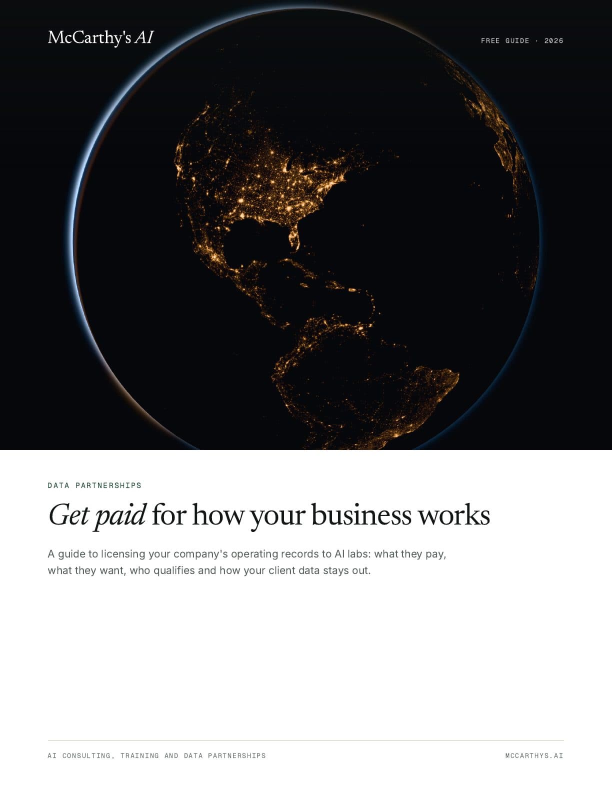 Cover of Get Paid for How Your Business Works: A Guide to Licensing Your Company Data